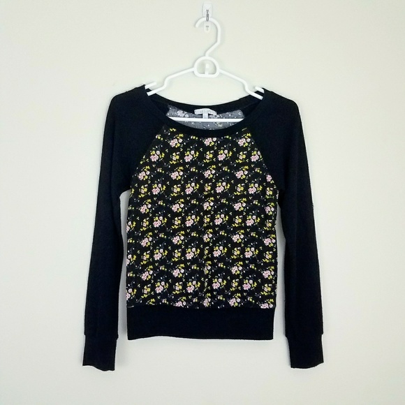 dELiA*s Tops - Delia's Floral Raglan Top